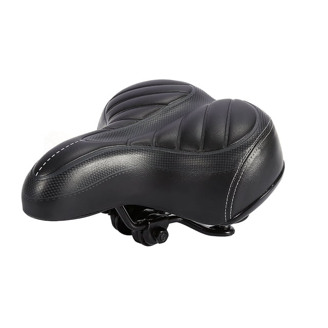 Sillín de bicicleta Sillín de bicicleta de ciudad Cojín ultra suave Asiento de bicicleta de montaña más grueso Asiento negro mate