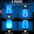 thumbnail image 2 of Toopower LED Flame Light Bulb, 4 Modes Flickering Fire Effect, E26 Base, Glass Lampshade, Halloween Party Decor (4 Pack), 2 of 8