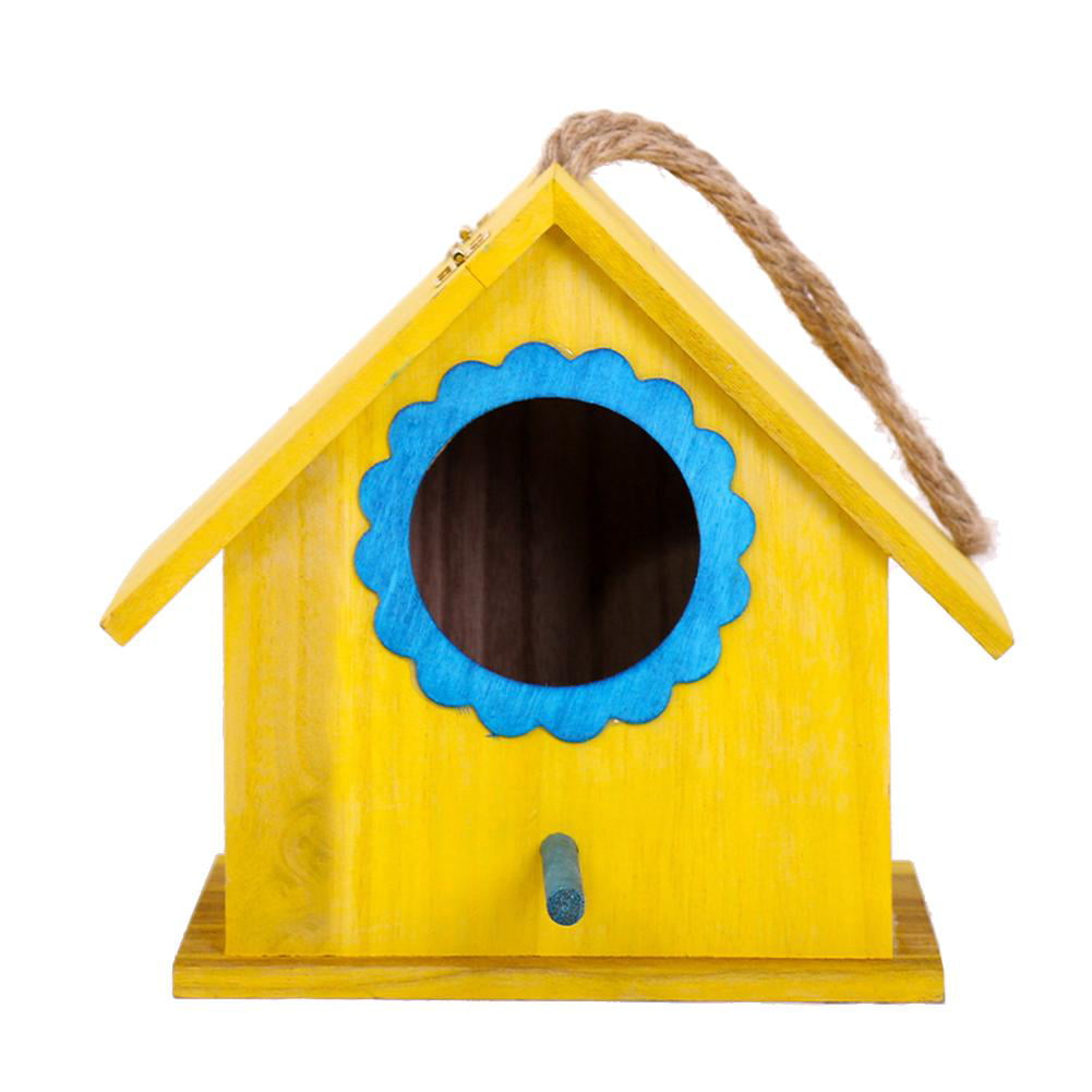 Details about   Wooden Bird House Hanging Nest Box Budgie Nesting House Breeding Box S/M/L/XL 