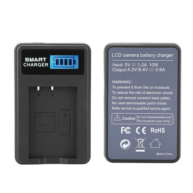 Usb Battery Charger For -e17 Portable Battery Charger Camera Battery Charger -E17 Battery Charger Single Slot USB Charging With LCD Screen For M3 M5 M6 760D
