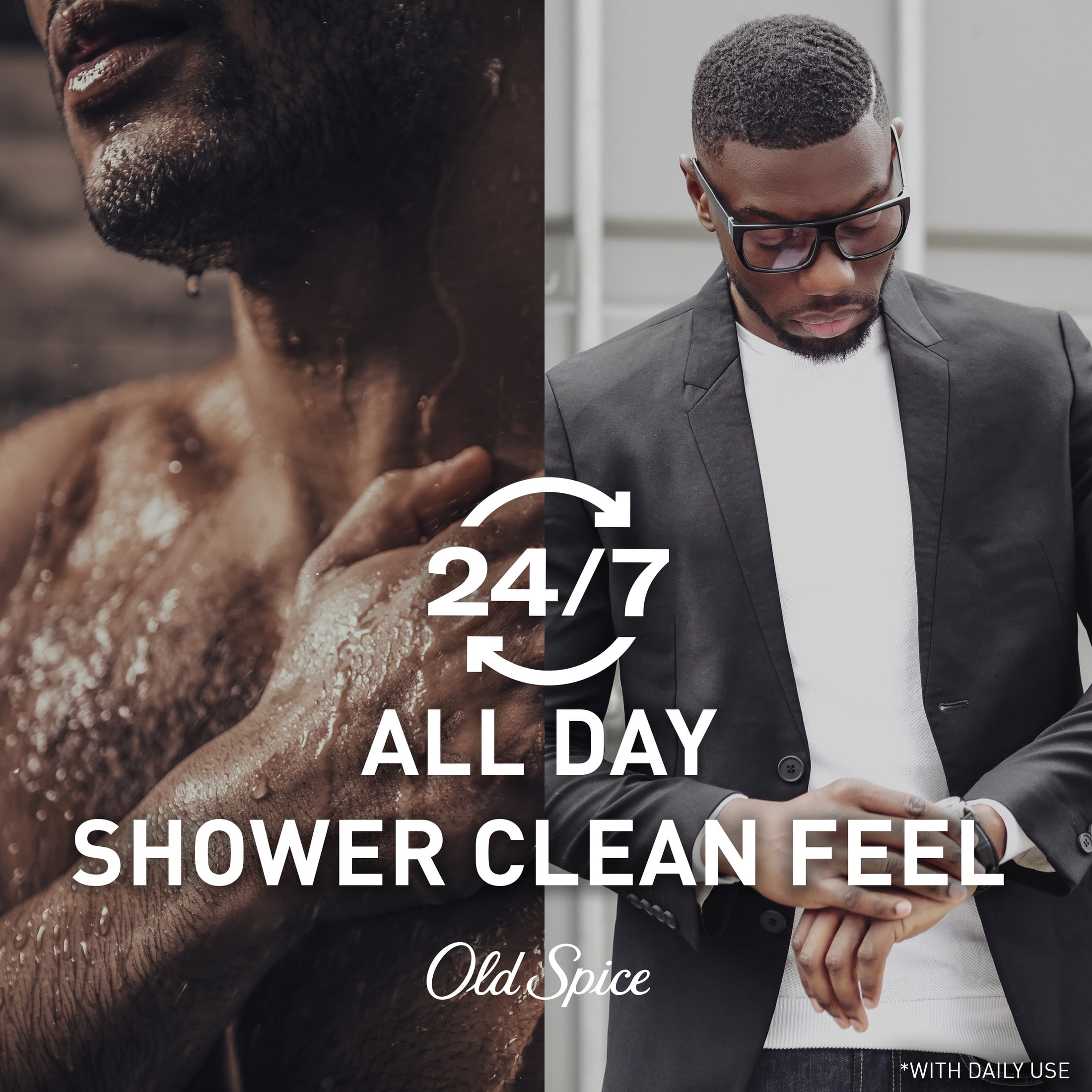 Old Spice Men's Body Wash Pump, Swagger Scent of Confidence, 133.6OZ, 4 Pack