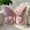ZZ Pink, variant on Zhi Butterfly Decorative Pillow for Sofa Bed, Ideal for Home and Decor, Velvet Lumbar Cushion for office Chair Car Seat and Cozy Ambiance