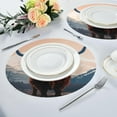 thumbnail image 6 of Coolnut 1PC Place Mats Highland Cow Round Placemat Heat-Resistant Placemats Dining Table Mat Circle Shape 15.4" for Kitchen/Dinner/Party/Restaurant Home Decor Gifts, 6 of 7