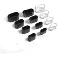 thumbnail image 2 of Fundas para patas de silla, almohadillas ovaladas de silicona para patas de muebles, protectores contra rayones en el suelo de la mesa, 8-24 unidades, negro brillante, 25 x 50 mm, 2 of 5
