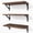 Brown, variant on Floating Shelves for Wall, Wood Wall Mounted Shelves for Bedroom, Bathroom, Living Room, Kitchen Storage and Decor