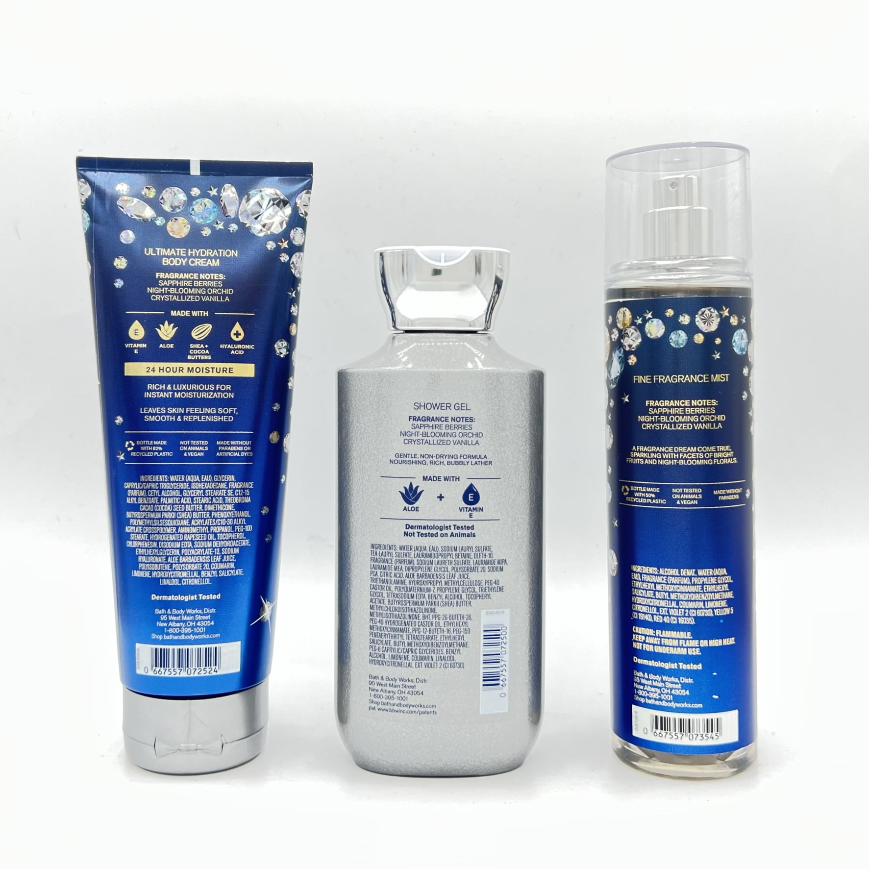 Bath & Body Works Dream Bright 8oz Body Cream, 10oz Shower Gel and