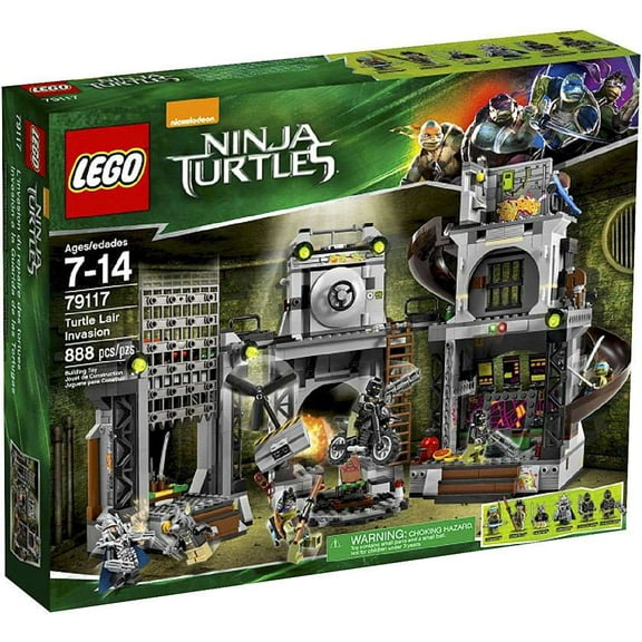 Pre-Owned Teenage Mutant Ninja Turtles Ninja Turtles 2014 Turtle Lair Invasion Set LEGO 79117