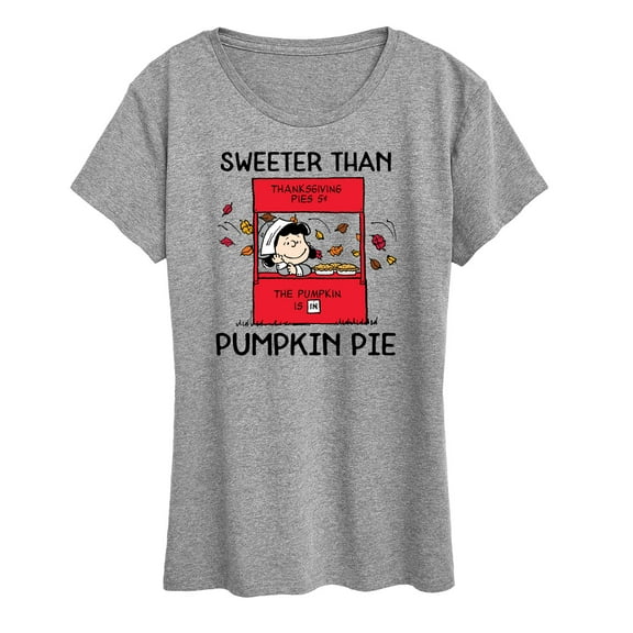 Peanuts - Sweeter Than Pumpkin Pie - Women's Short Sleeve Graphic T-Shirt