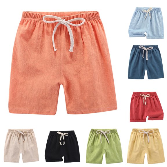 TIANZEN Summer Children Kids Boy Girl Casual Shorts Elastic Waist Pants Boy Shorts Size 8