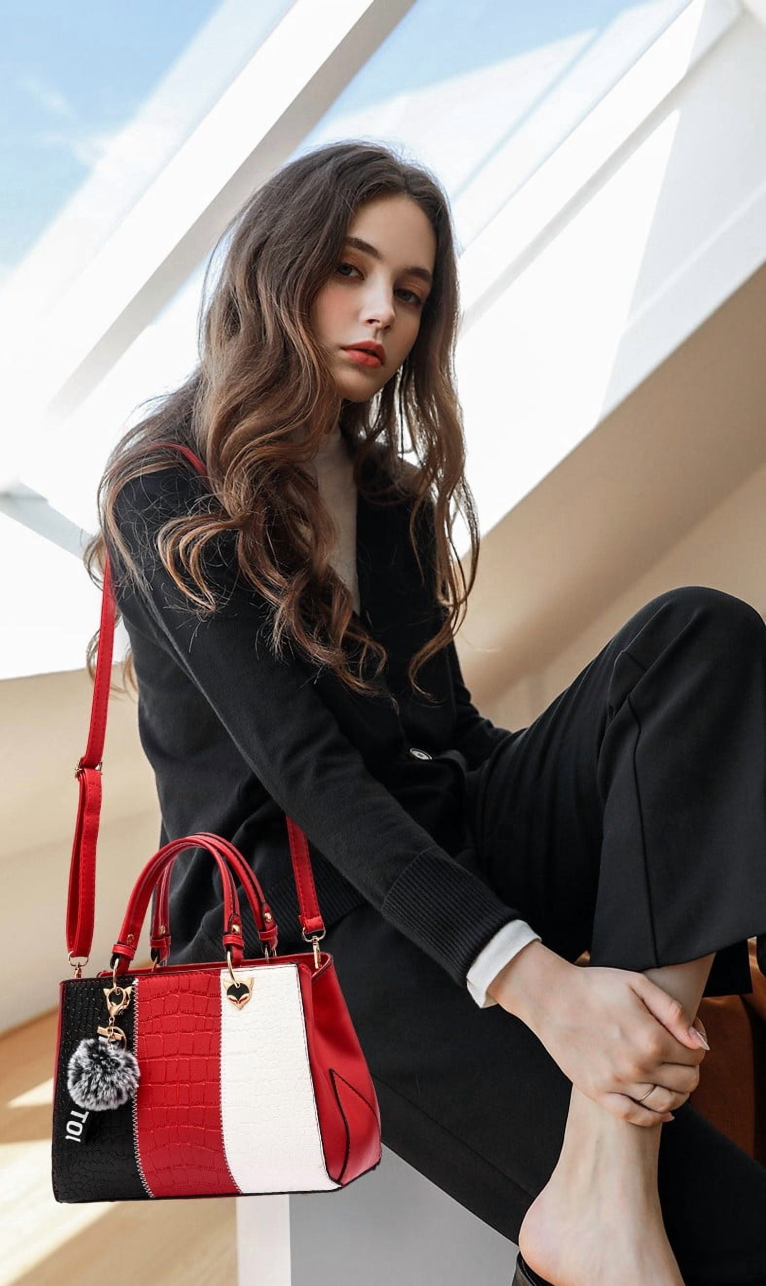 Purses and Handbags for Women Top Handle Satchel Tote Bag for Ladies Purse Shoulder Bags