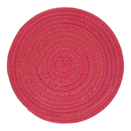 

WANYNG Table Nnitting Kitchen Placemat Circle Pad Insulation Dinner Antiskid Mats Heat Placemat