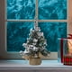 thumbnail image 4 of Adornos navideños, mini árbol de Navidad, mini pino, cepillo para botellas, árbol artificial con base de madera para decoración de mesa, árboles de Navidad., 4 of 6