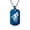 Dog, variant on Women Men's 12 Chinese Zodiac Necklace Blue Zodiac Sign Pendant Jewelry Chain Rat