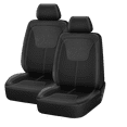 thumbnail image 2 of Auto Drive 2-piece Twill Jacquard Front Car Seat Cover Black/Grey, 2 of 5