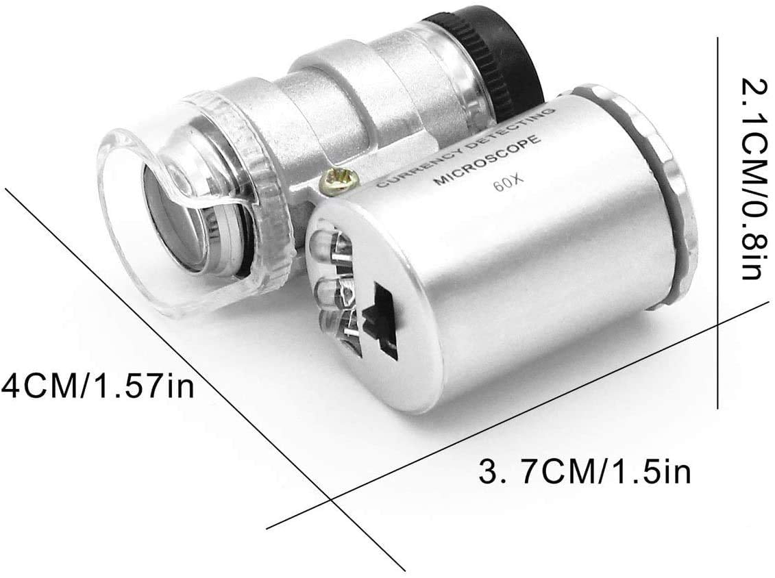 Diamond Tester Pen, Professional Jewelry Diamond Tester with 60X Jewelry Loop Magnifier, Diamond Selector for Novice and Expert (Non-Rechargeable)