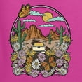 thumbnail image 6 of Wild Bobby Trendy Landscape With Daisies Cactus Monarch Butterfly Nature Lover Unisex Crewneck Sweatshirt, Fuschia, Large, 6 of 6