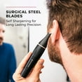 thumbnail image 5 of REMINGTON Ultimate Precision Nose, Ear and Facial Hair Trimmer for Men, Battery Operated, Black, 5 of 9
