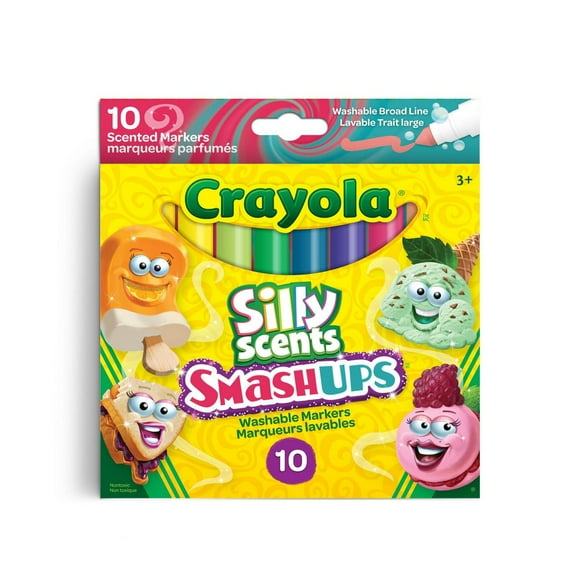 Marqueurs à trait large Silly Scents Smash-Ups, boîte de 10