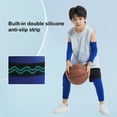 thumbnail image 3 of Sportteer Elbow Pads Non-slip Elbow Pads 2Pcs Elbow Pads for Children High Elasticity, Super Soft, Sweat-Absorption, Ideal for Tennis and Sports, 3 of 9