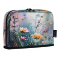 thumbnail image 2 of Standing Pencil Case with Base Large Capacity Stationery Pouch Pen Bag with Zipper for Women Men Abstract Wildflowers, 2 of 7