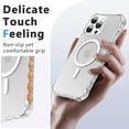 thumbnail image 2 of ELEHOLD Case for iPhone 13 Pro Max, Shockproof Magnetic Matte Case with Wireless Charging Support,Clear, 2 of 6