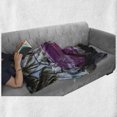 thumbnail image 6 of Cars Soft Flannel Fleece Blanket, Classic Colored Cabriolet Car Parked on the Beach in Cuba Seaside Exotic Trees Print, Cozy Plush for Indoor and Outdoor Use, 70" x 90", Violet Green, by Ambesonne, 6 of 6