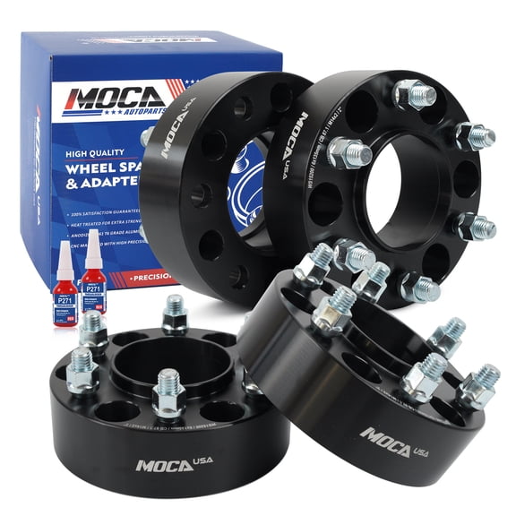 MOCA AUTOPARTS 4PCS 2"(50mm) Wheel Spacers 6x5.31" to 6x5.31" with M14x2 Thread Pitch Fit for 2003-2014 Ford Expedition & 2003-2014 Lincoln Navigator