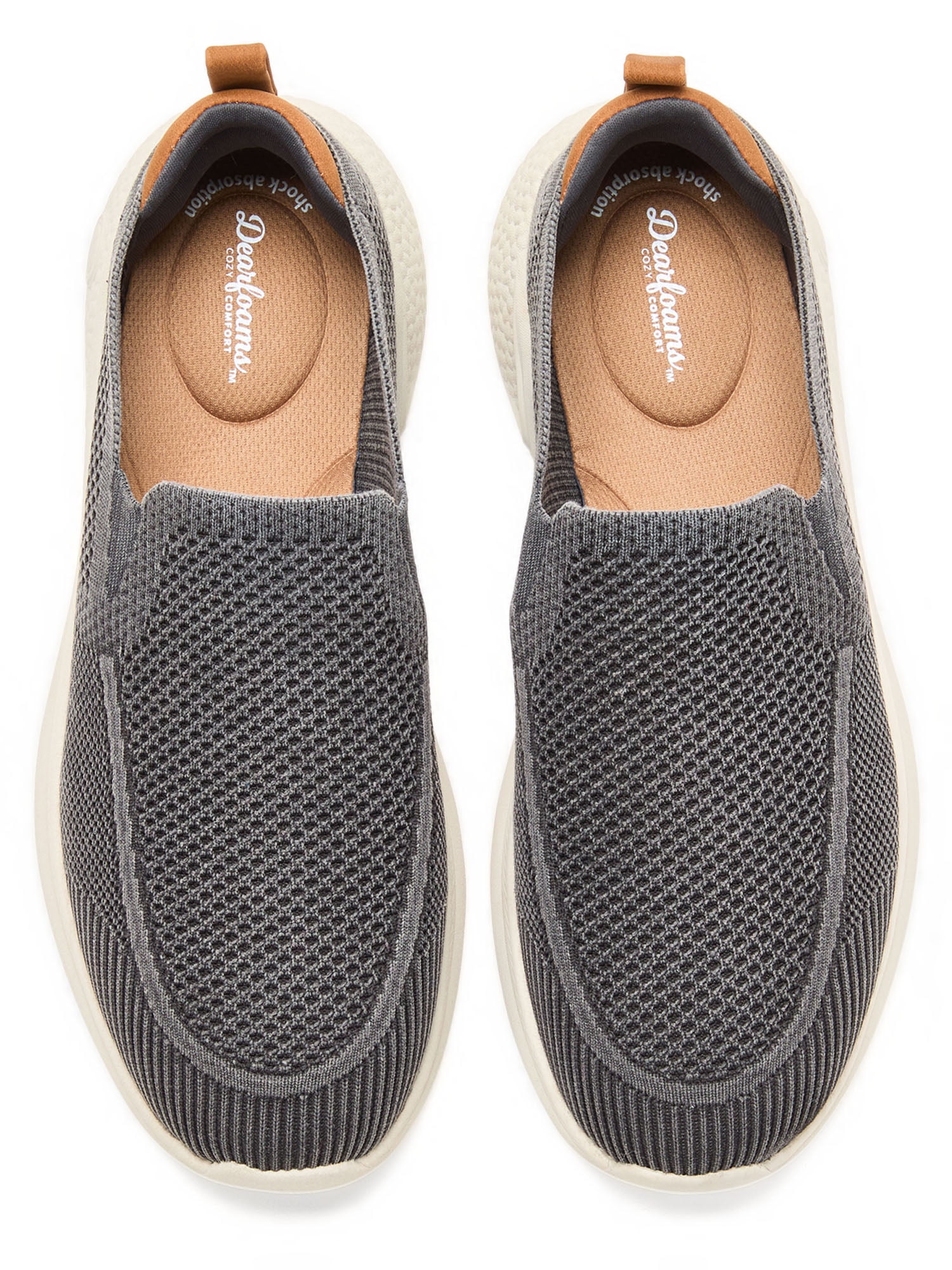 Dearfoams Cozy Comfort Men's Sport Knit Slip-On Shoes
