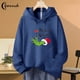 thumbnail image 1 of Drink Up Grinches Sudadera navideña Jersey de cuello redondo Mujer Algodón Sudadera con capucha de manga larga Envío gratis Ropa de calle de gran tamaño, 1 of 4