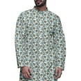 thumbnail image 4 of Atasi Mandarin Collar Printed Long Mens Kurta Pajama Set Boys Casual Wear, 4 of 4