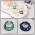 thumbnail image 4 of Creative Resin Craft Rings for Decor Assorted Color 6pcs Unique Chain Modeling Friendly to Skin, 4 of 8
