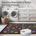 thumbnail image 5 of ODIKA 8'x10' Machine Washable Non-Slip Area Rug, Whimsical Creature Mosaic with Fun Animal and Numbers High Traffic Rug, Yellow, 685654, 5 of 5