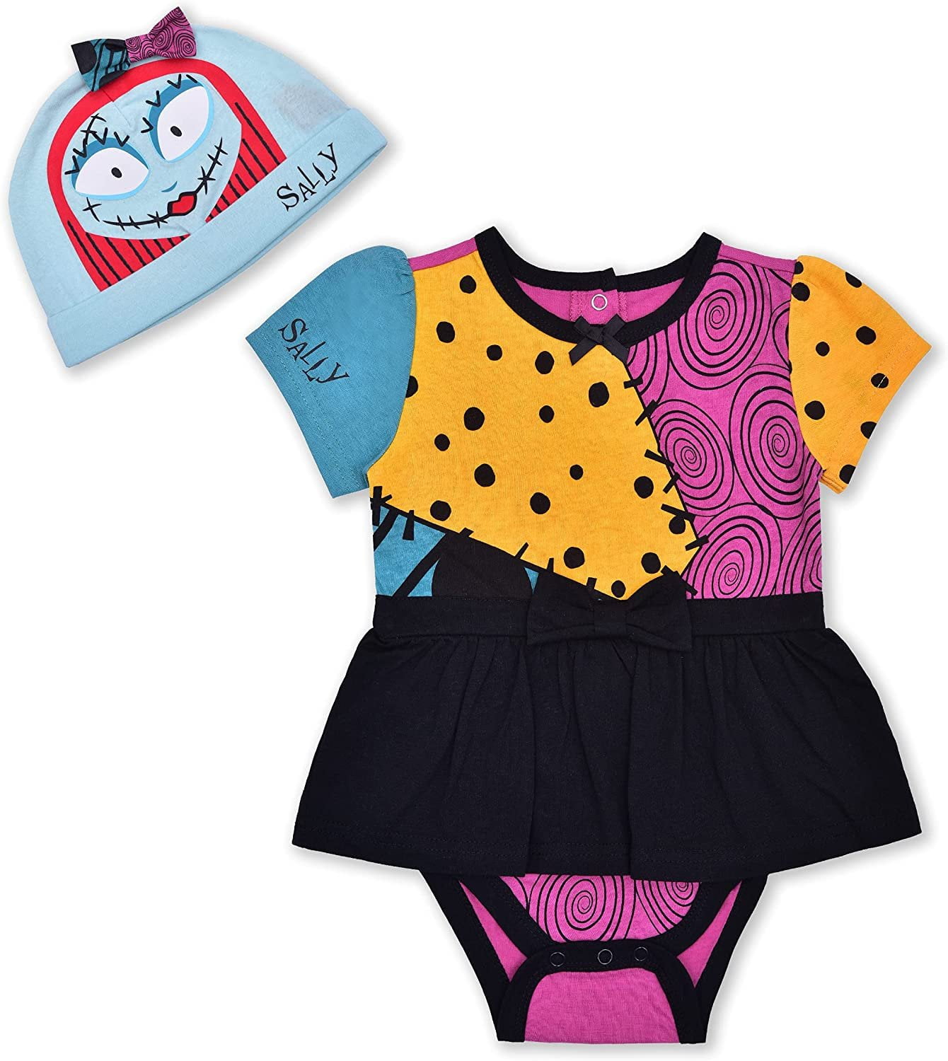 Disney Baby’s Short Sleeve Creeper with Cap Lilo and Stitch Blue Romper Set 