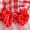 thumbnail image 7 of mgoYE Baby Girl Clothes Summer Outfit Newborn Strawberry Bow Ruffle Sleeveless Tulle Romper Dress Cute Infant Onesie(Red,12-18 Months), 7 of 7
