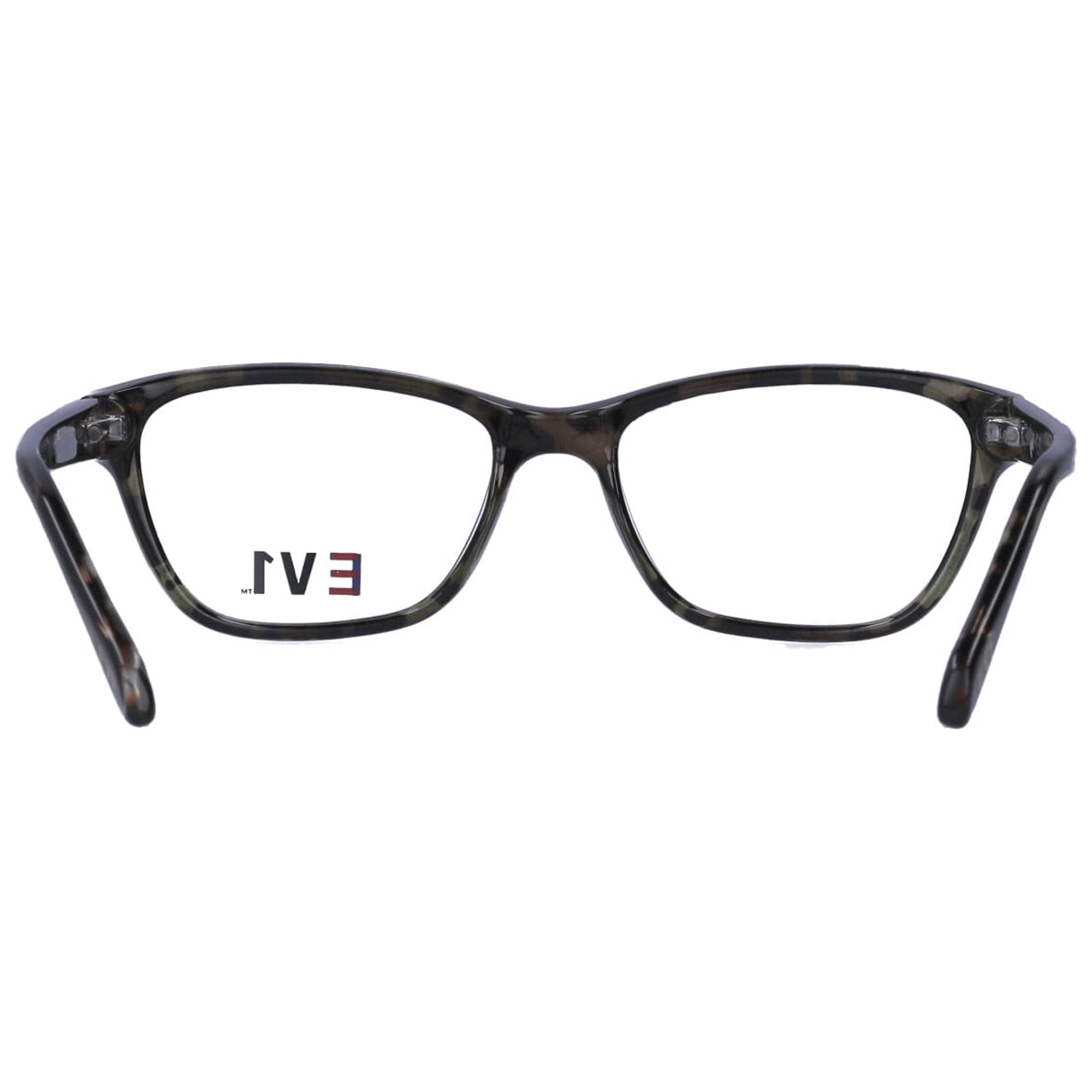 EV1 from Ellen DeGeneres Womens Prescription Eyeglasses, Amelia, Green Tortoise, 51.0 - 15.5 - 135, with Case
