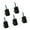 Black, variant on 5Pcs Metal Chandelier Hooks for Ceiling Light Cord Organizing, Wire Clips Hanging Plate Fixtures