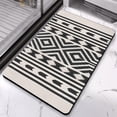 thumbnail image 2 of Transform Your Bathroom with our 20x32in Non-Slip Tribal Style Bath Rug Runner - Soft Microfiber, Machine-Washable Bathroom Rugs. Perfect for Tub and Shower Floor Protection!, 2 of 5