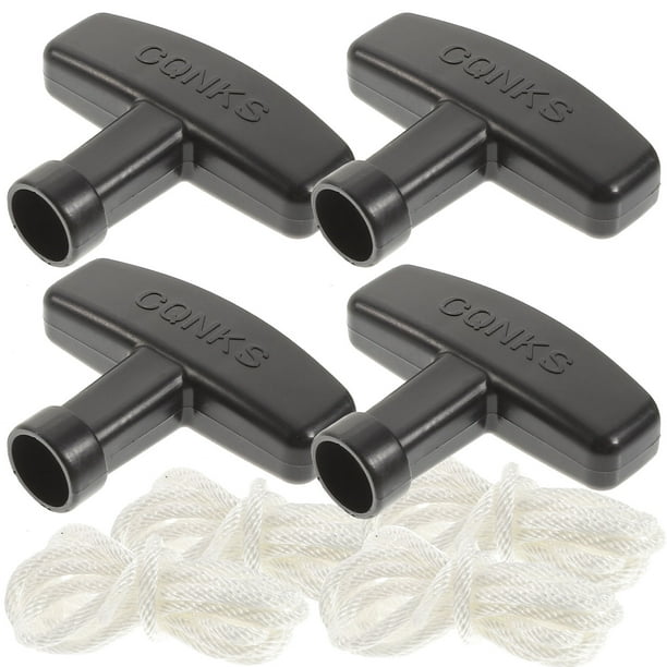4 Sets Starter Rope Pull Cord Pull Starter Recoil With Handle Grip For