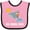 Pink and Black, variant on Inktastic New Smyrna Beach Florida Boys or Girls Baby Bib