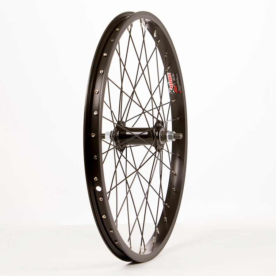 Wheel Shop, Front 20" Wheel, 36H Black Alloy Single Wall Alex J303
