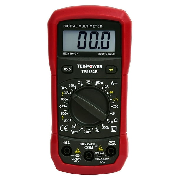 TekPower TP8233B Digital Multimeter AC DC Voltage DC Current Resistance