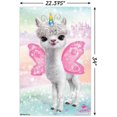 thumbnail image 3 of Animal Club - Lama Unicorn Wall Poster with Push Pins, 22.375" x 34", 3 of 5