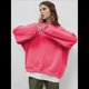 thumbnail image 5 of Sudaderas de Mujer con Cuello Redondo, Forro , Suéteres Oversize, Otoño 2025, Blusas Bonitas, Ropa Preppy Estilo-C XL, 5 of 9