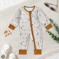 thumbnail image 2 of CAUYDY Preemie Boy Photoshoot Outfits Baby Clothing 3 6 9 12 18 24 Months Newborn Long Sleeved Sleepers Infant Boys Comfy Romper Fall Winter Bodysuit Light Gray for Sizes 6-12 Months, 2 of 7