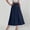 Navy, variant on BUIGTTKLOP Women's Maxi Skirts 2026 Casual A-line Elastic High Waist Flowy Long Skirt with Pockets