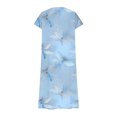 thumbnail image 5 of JSheng Women's Summer Casual Printed Dress Fashionable Short Sleeved V-neck Printed Comfortable Maxi Dress Multicolor XXL, 5 of 5
