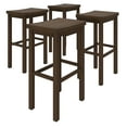 thumbnail image 3 of Now Furniture 30" Bar Stool, Set of 4 Wooden Backless Bar Height Kitchen Stool, Walnut, 3 of 8