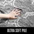 thumbnail image 7 of Lochas Shag Geometric Area Rug Plush Fluffy Rugs Soft Moroccan Carpets for Bedroom Living Room Home Decor Mat,6'x9',Light Grey/White, 7 of 7