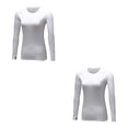 thumbnail image 2 of Jumpingount Ropa Interior Térmica Camiseta Manga Larga Ropa Térmica Mujer Invierno Blanco METRO 2Conjunto, 2 of 6