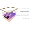 thumbnail image 2 of HAUS AND HUES Purple Pictures Wall Decor & Purple Wall Art Aesthetic Posters for Room Purple Wall Decor for Bedroom Aesthetic Posters for Bedroom | Topsy Turvy Shoes (Beige Framed, 16x20), 2 of 6